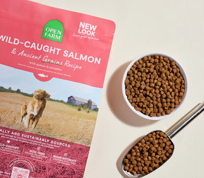 Wild-Caught Salmon & Ancient Grains Dog Kibble