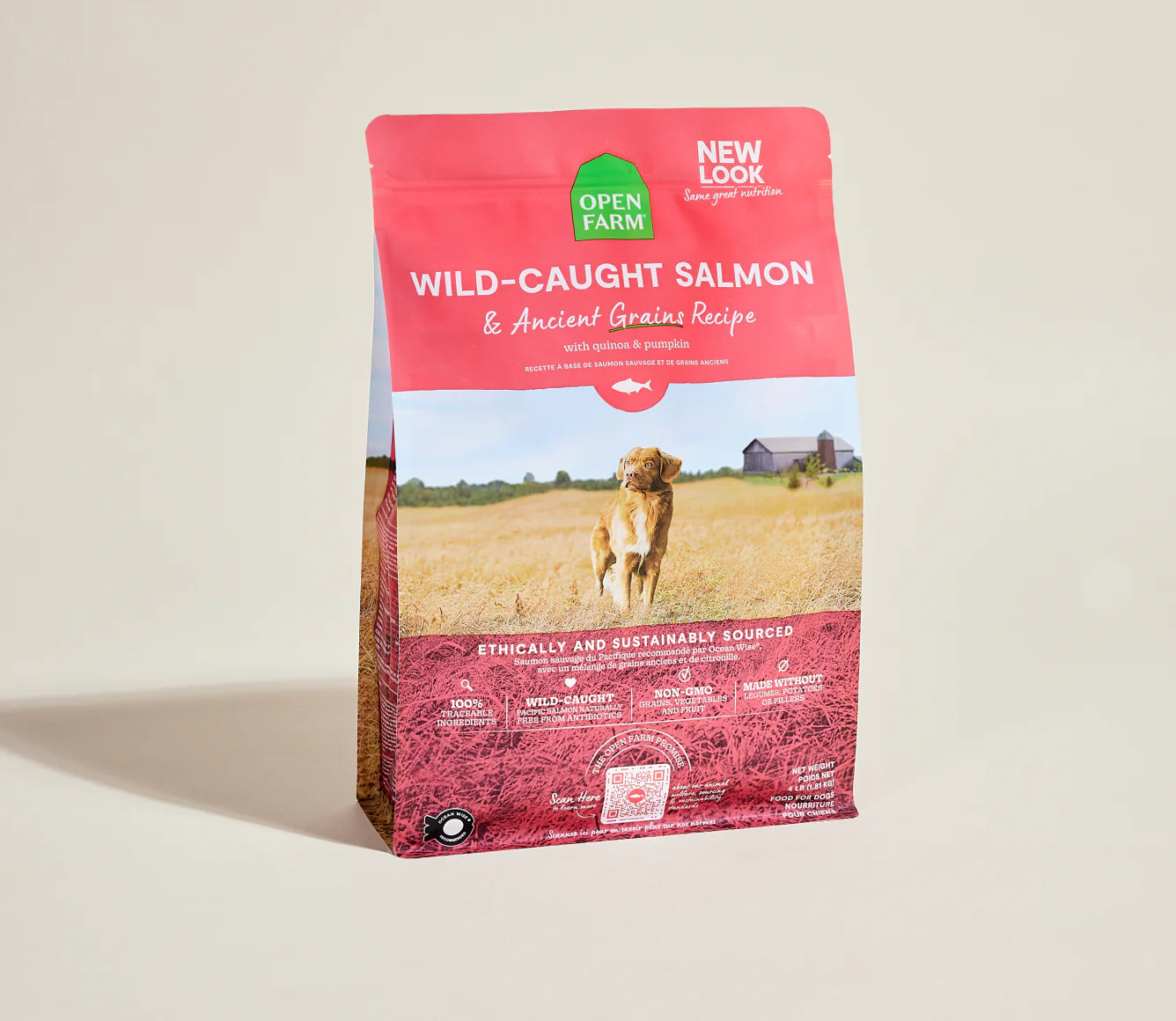 Wild-Caught Salmon & Ancient Grains Dog Kibble