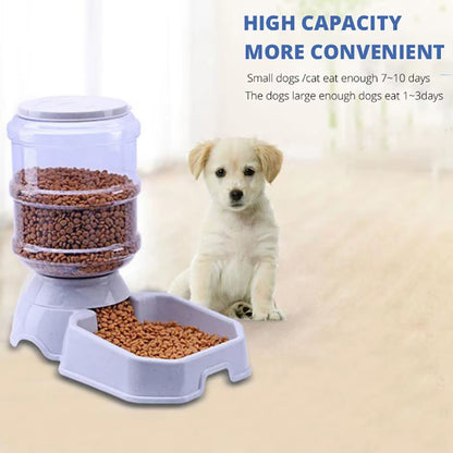 3.8L Automatic Pet Feeders Dog Cat Drinking Bowl Large Capacity Water Food Holder Dogs Supplies