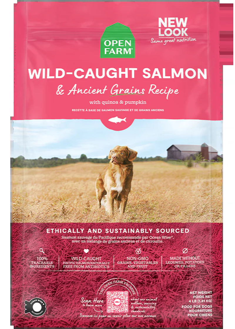 Wild-Caught Salmon & Ancient Grains Dog Kibble