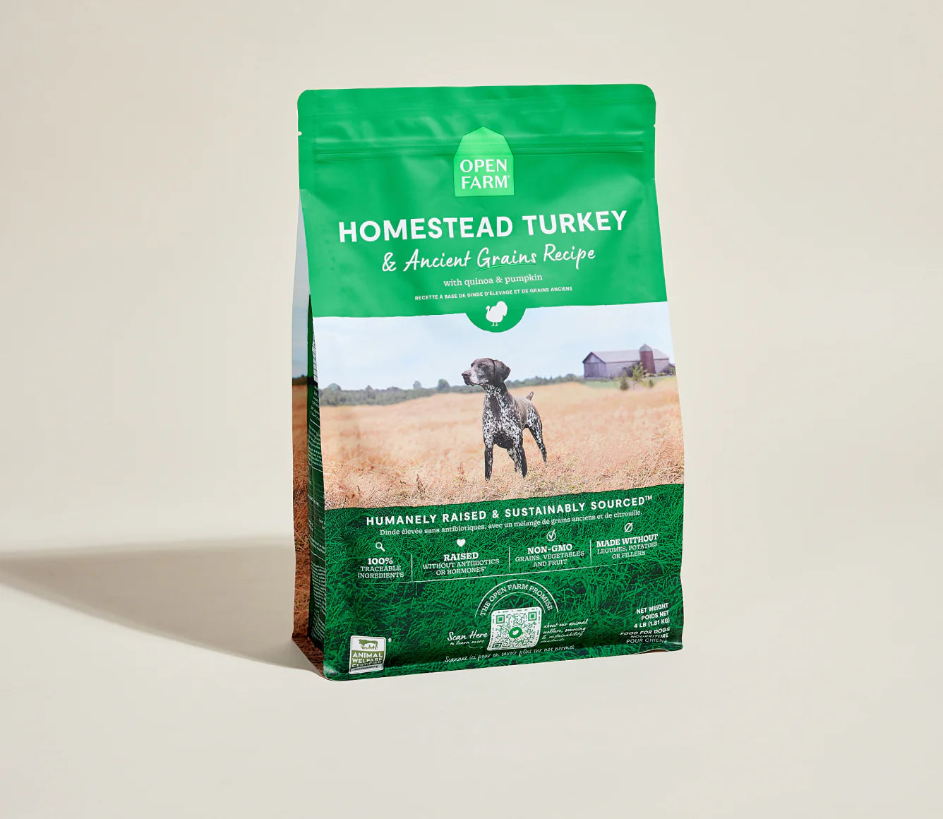 Homestead Turkey & Ancient Grains Dog Kibble