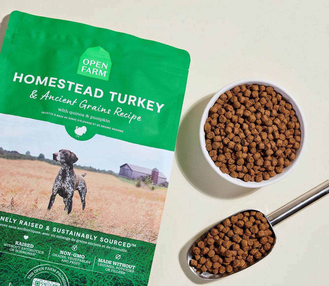 Homestead Turkey & Ancient Grains Dog Kibble