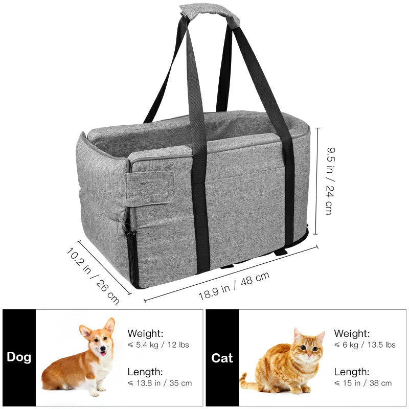 Car Seat Armrest Pet Carrier