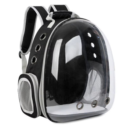 Capsule Bubble Pet Backpack Small Cat Pet Carrier Backpack Transparent Animal Puppy Kitty Bird Breathable Pet Carrier for Travel