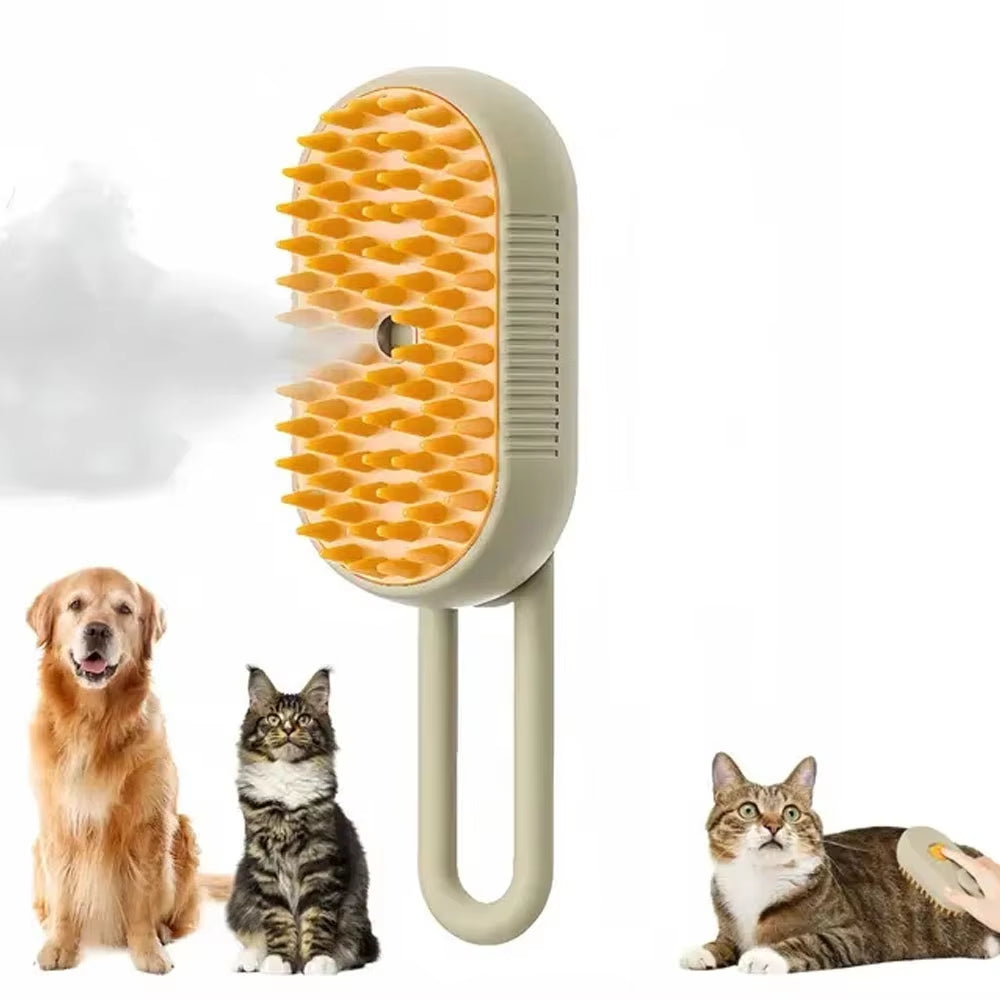 3 in 1 Pet Brush Cat Steam Brush Comb Dog Brush Electric Spray Cat Hair Brushes Massage Pet Grooming Hair Tangled Removal Combs