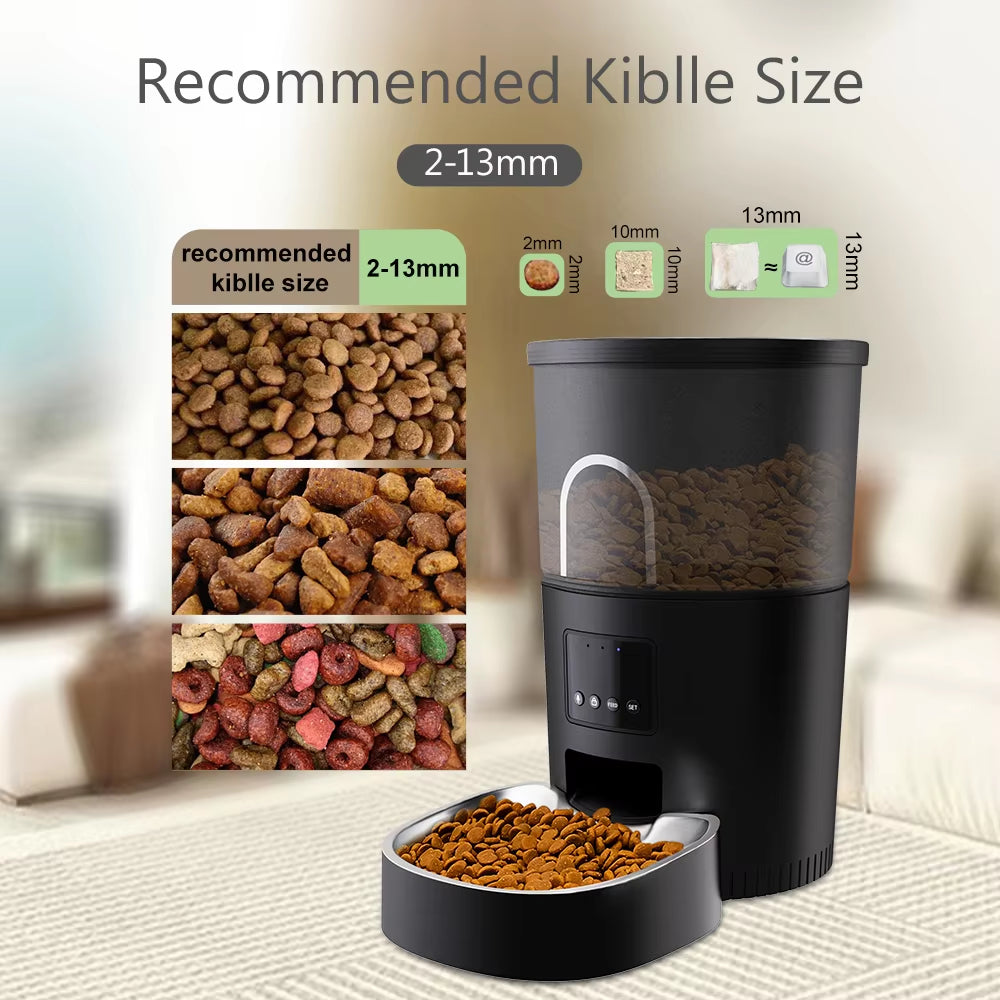 Automatic Cat Feeders with App Wifi Tuya Smart Automatic Pet Feeder with Timer Auto Dry Food Dispenser for Cats and Small Dogs