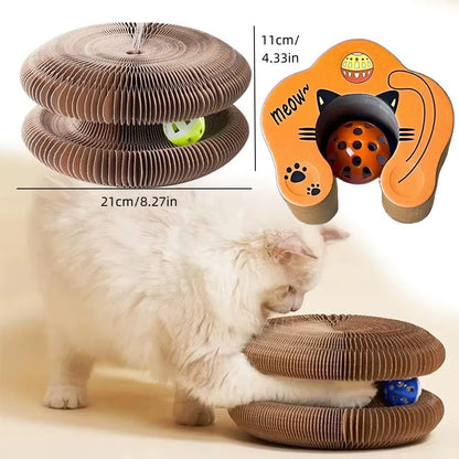 Ultimate Transformable Kitty Kurlz Cat Toy - Durable, No-Mess Scratching Board for Happy Cats!