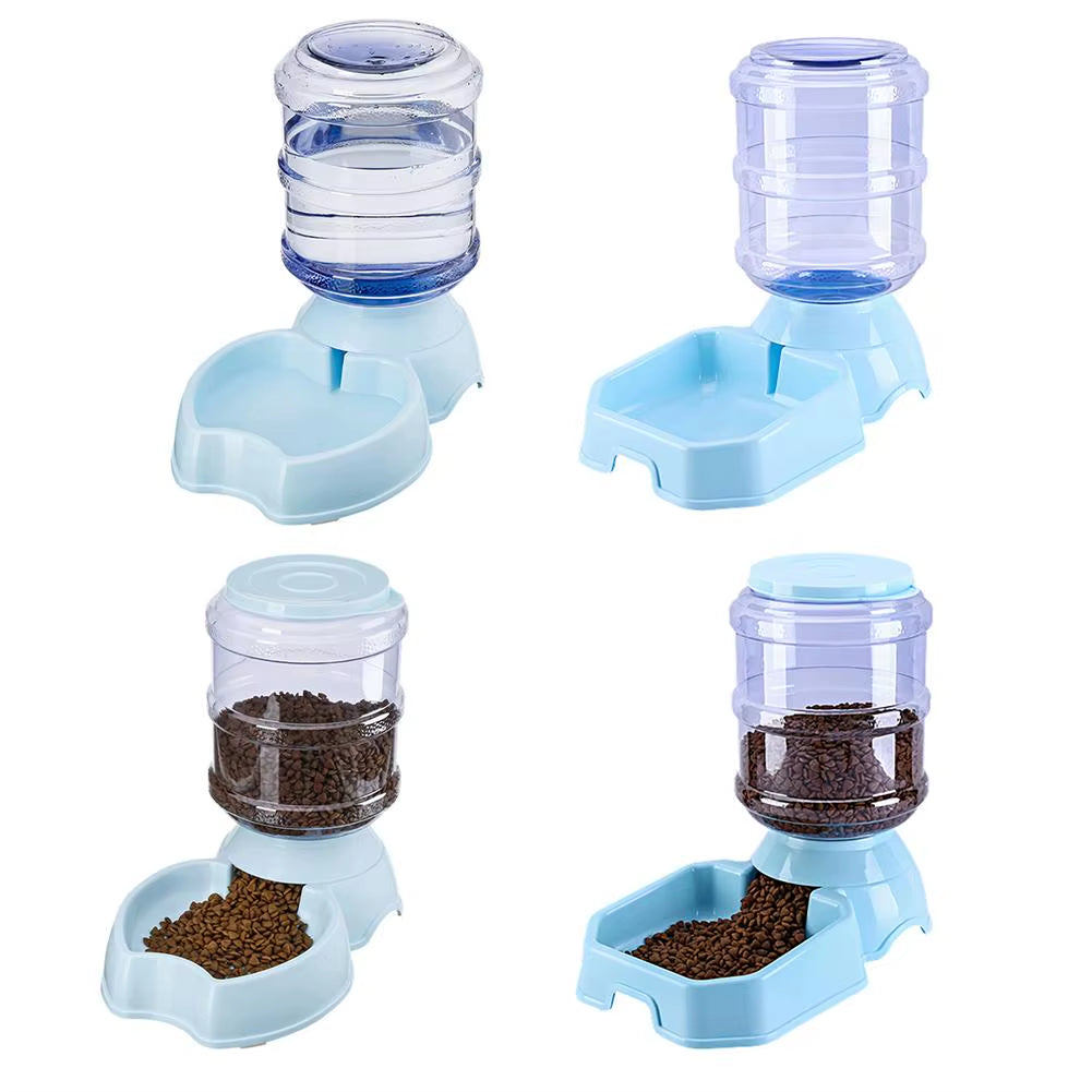 3.8L Automatic Pet Feeders Dog Cat Drinking Bowl Large Capacity Water Food Holder Dogs Supplies