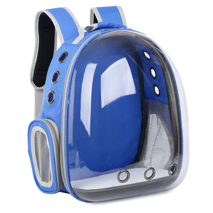 Capsule Bubble Pet Backpack Small Cat Pet Carrier Backpack Transparent Animal Puppy Kitty Bird Breathable Pet Carrier for Travel