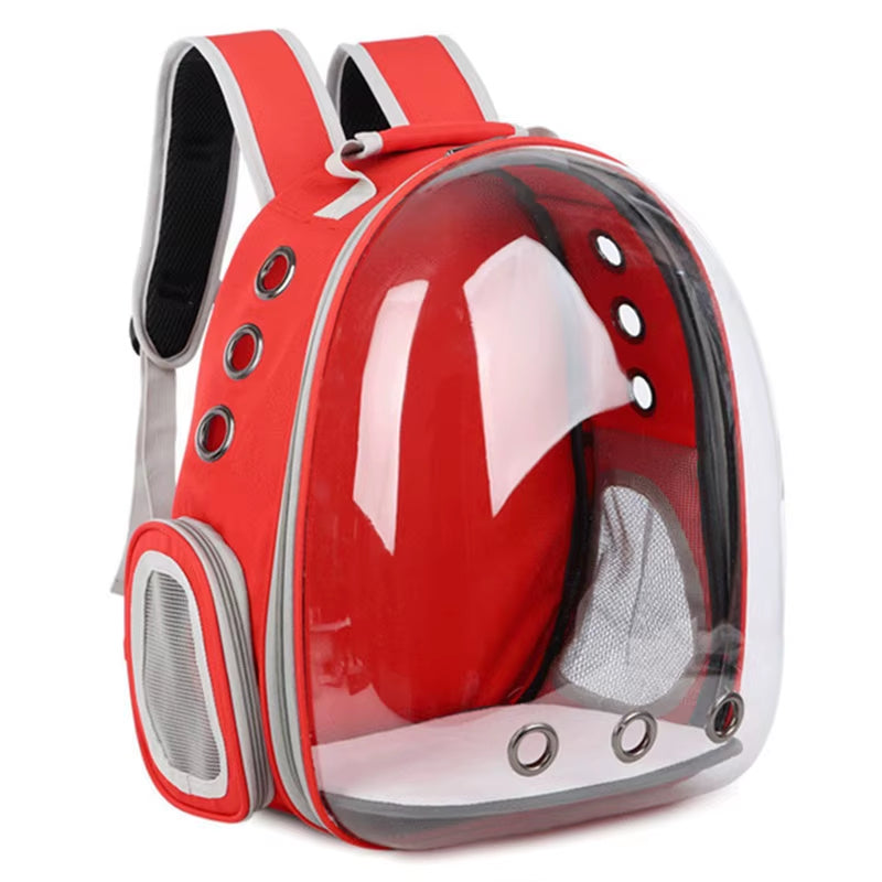 Capsule Bubble Pet Backpack Small Cat Pet Carrier Backpack Transparent Animal Puppy Kitty Bird Breathable Pet Carrier for Travel