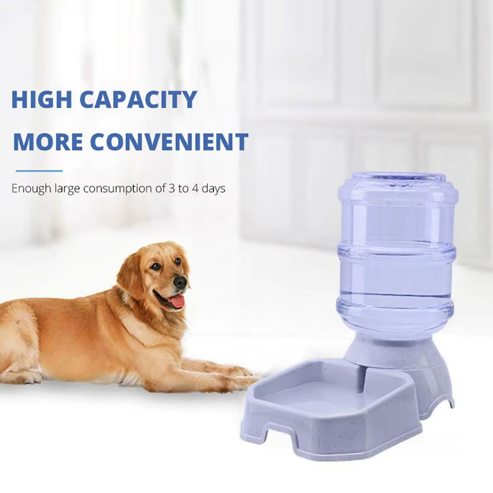 3.8L Automatic Pet Feeders Dog Cat Drinking Bowl Large Capacity Water Food Holder Dogs Supplies