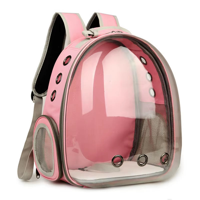 Capsule Bubble Pet Backpack Small Cat Pet Carrier Backpack Transparent Animal Puppy Kitty Bird Breathable Pet Carrier for Travel